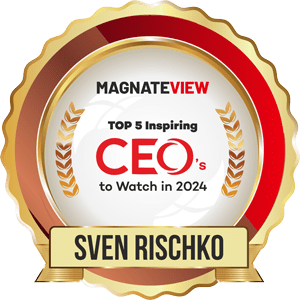 Top 5 inspiring CEOs badge